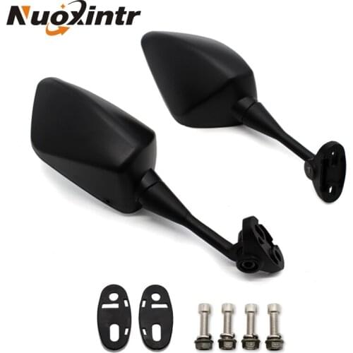 Nuoxintr 2x Black Motorcycle Rear View Mirror mirrors For Honda CBR900 CBR919 CBR929 CBR954 1998-2003 Custom