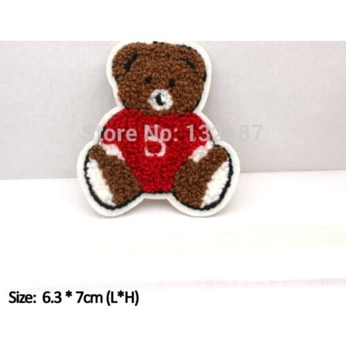 Wholesale fashion towel patch sew on embroidery label DIY patches for sweater jacket sportwear LB-044