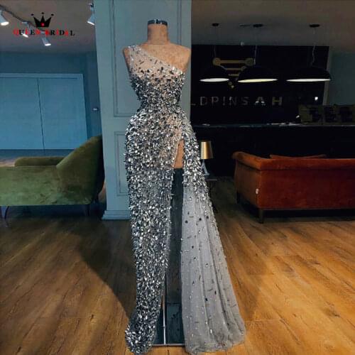 QUEEN BRIDAL Womens One Shoulder Evening Dresses