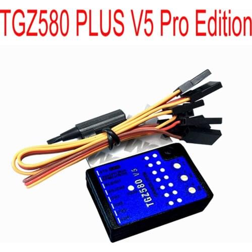 TGZ580 PLUS Control 3 Axis Gyro Flybarless System For MICROBEAST MB PLUS PRO 5.14 ALIGN T-REX 250 450 600 700 800 RC Helicopter