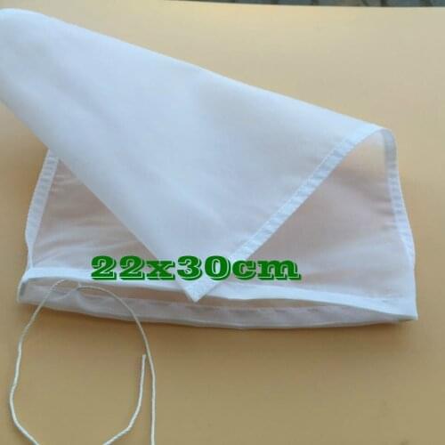 Fine Mesh 22X30cm High Density 75 Micron Nylon Filter Bag 5pcs/lot For Home Brew Hops Adding Cold Coffee Filter