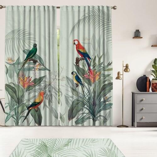 Tropical Series 3,Window Curtain 2 panels set,Blackout,Room darkering,Custom size