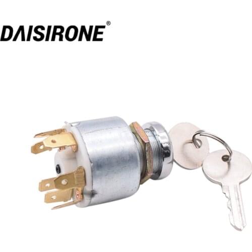 12V 4 Position Universal Car Motorcycle Boat Start Ignition Lock Switch Control +2 Keys For Lucas SPB501