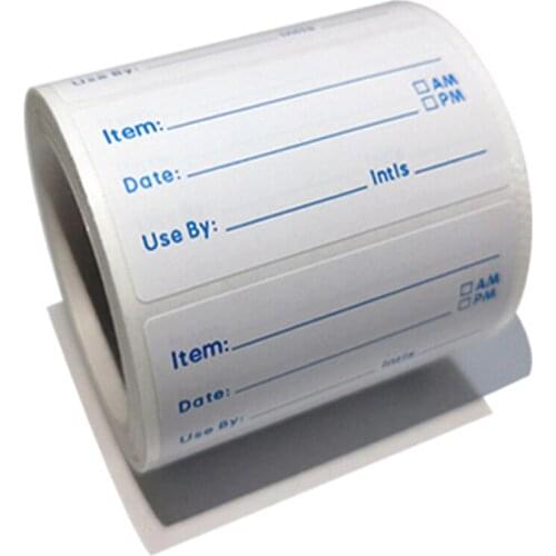 500pcs/roll Kitchen Sticker Refrigerator Freezer Food Storage Date Content Label