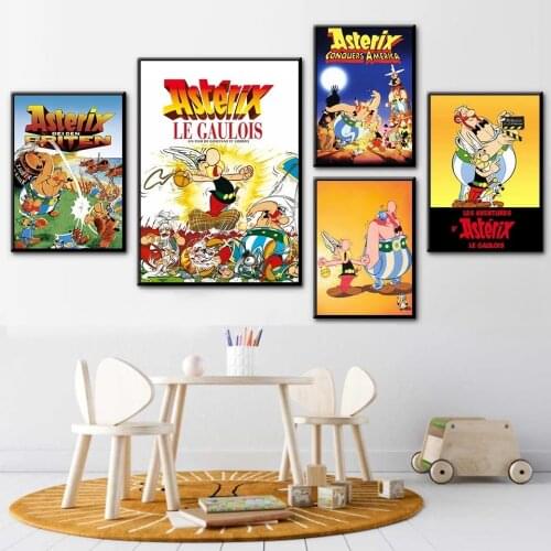 5D Diamond Painting Asterix France Classic Comic Full Drill Cross Stitch Anime Mosaic Embroidery Home Decor For Childrens Room