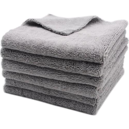 6PCS 320GSM 40x40cm Super Thick Plush Edgeless Microfiber Towels Car Care Cleaning Cloths Microfibre Polishing Detailing Drying