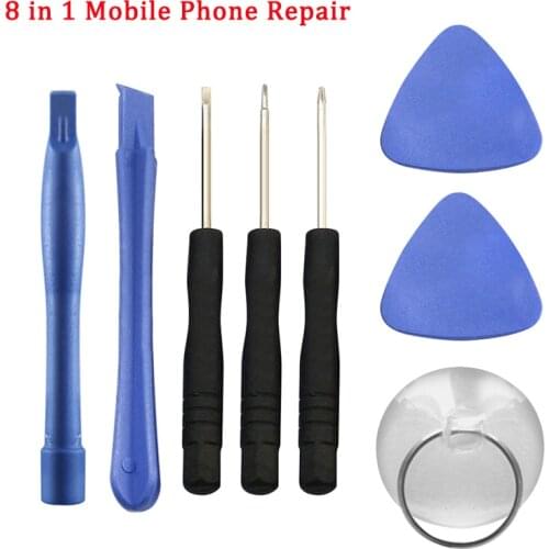 8 In 1 Mobile Phone Repair Tools Kit Spudger Pry Opening Tool Screwdriver Set For IPhone X 8 7 6S 6 Plus Tablets Hand Tools Set