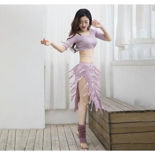 Belly Dance Set dance clothing Printed Dresses Oriental Dance Exercise Performance Costume top+skirt bellydance suit