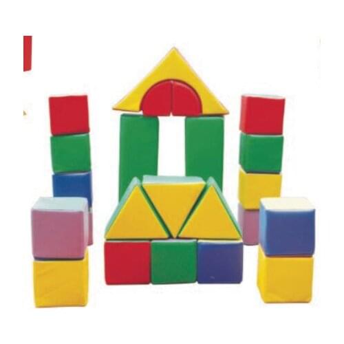 Exported to Dominican Eco-friendly 100% Safe Kids Soft PVC Building Blocks Children Playground HZ-61075