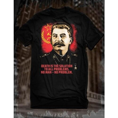 New Joseph Stalin T-Shirt Allied Nations Ww2 Military Tee Ussr Communist Russia 2019 Fashion Solid Color Men Sleeveless T Shirt