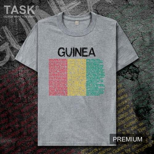 Republic of Guinea GIN Guinean GN national team mens t shirt 2019 new top Short Sleeve sports clothes summer cotton t-shirt tide