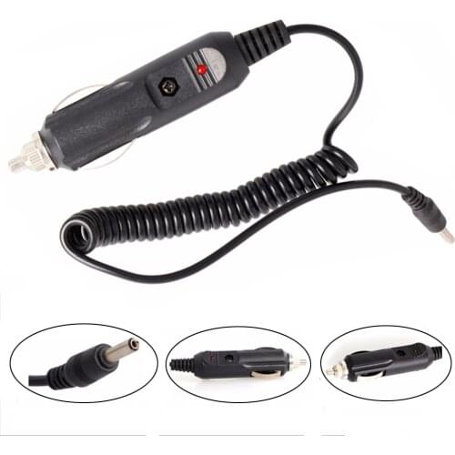 Quality Car Charger 12V DC Power Adapter 1.5M Cable 3.5mm x 1.35mm for Camera Charger Cable DC Power Adapter Cigarette Lighter