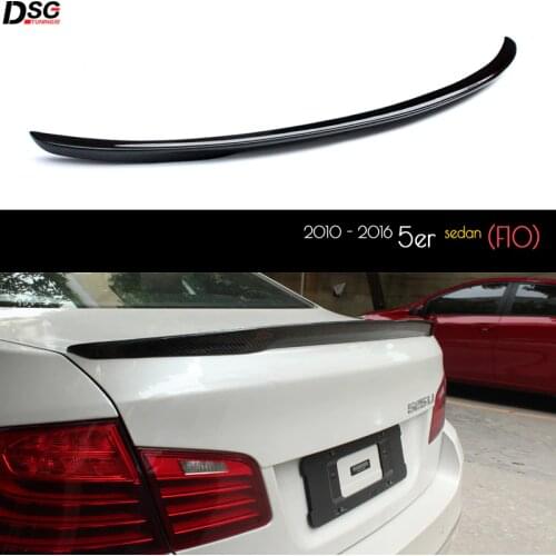 2010 - 2016 F10 Carbon Fiber Rear Trunk Spoiler For BMW 5 Series 518d 520i 525d 530i 535i 550i Car Styling