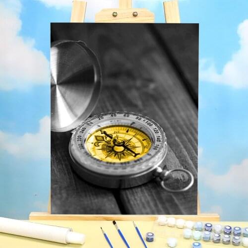 Black And White Landscape Painting By Numbers Complete Kit Acrylic Paints 50*70 Picture By Numbers Photo Wall Drawing