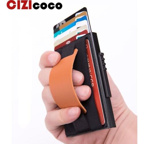 New Mini RFID Blocking Wallet Business Aluminum ID Credit Card Holders For Men Women Cardholder Porte Carte Male Wallets