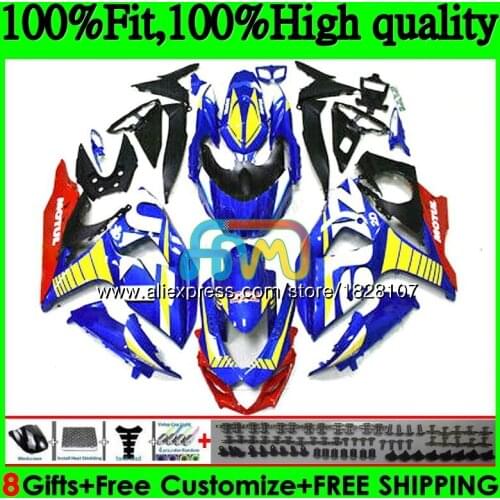 OEM Injection For SUZUKI Glossy blue GSX-R1000 L7 L8 GSXR 1000 17 18 19 115BS.3 GSXR-1000 K17 GSXR1000 2017 2018 2019 Fairing