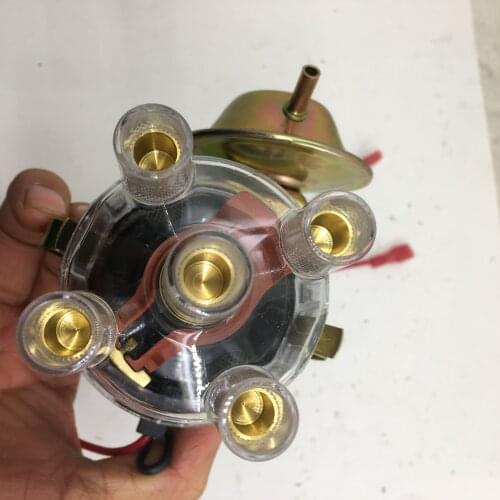 SherryBerg complete distributor Chrome white clean cap for VW 034 VACUUM adv. ELECTRONIC DISTRIBUTOR USES ALL BOSCH PARTS BUG