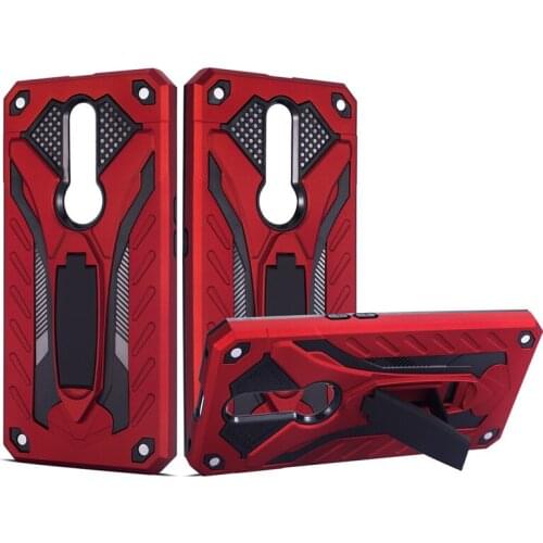 Shockproof Case For OPPO F11 Pro Rubber Armor Case Hybrid Rubber Silicone Phone Cover Soft TPU Hard Stand Coque OPPO F11 Fundas