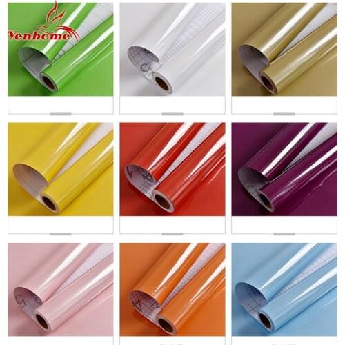 Self Adhesive Wallpaper for Furniture Renovation New 40cm Width DIY Vinyl Film Office Desk Wall Sticker Kitchen Home Decoration