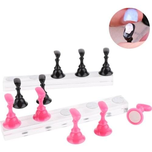 Chessboard Magnetic Nail Art Holder Practice Display Stand Acrylic Tips Shelf