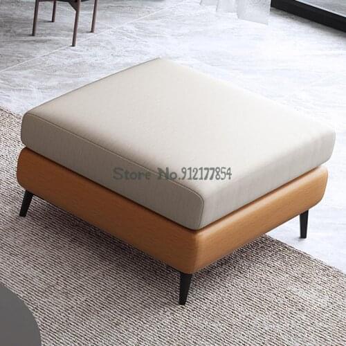 Sofa Footstool Home Living Room Chaise Longue Footstool Shoe Changing Stool Nordic Footrest Collapse