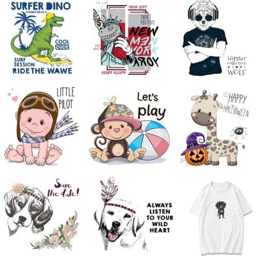 Iron-on Transfers for Clothing Patches Clorhing Stickers Stripe Dress Diy Fashion Patch Vinyle Adhesive Flex Fusible Transfer A