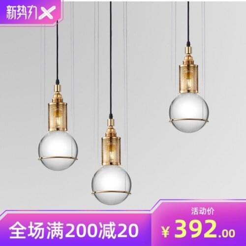 Vintage glass ball led wall moon lamp cocina accesorio kitchen chandeliers avizeler nordic decoration home ventilador de techo