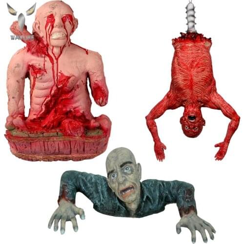 WAYLIKE Halloween Crawling Corpses Realistic Latex Masks Masquerade Horror Prop Festival Decoration Props
