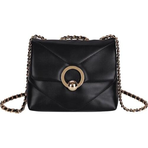 Bag Womens PURSE Autumn And Winter Lock Chain Underarm Handbags Simple Trend Small Square SATCHELS