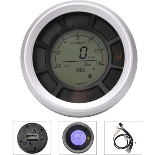 LCD Digital 95mm Odometer Speedometer Universal Motorcycle Meter Speedometer Wholesale Supply Modified Accessories