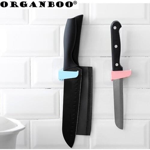 ORGANBOO 1PC Free Punch Wall Hanging Knife Holder Kitchen Tool Holder Shelf Storage Rack Shelves For Wall Organizer