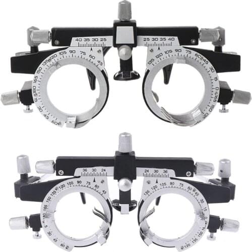 1pc Optical Trail Lens Frame Glasses Titanium Alloy Adjustable Optometry Test Frame U4LB
