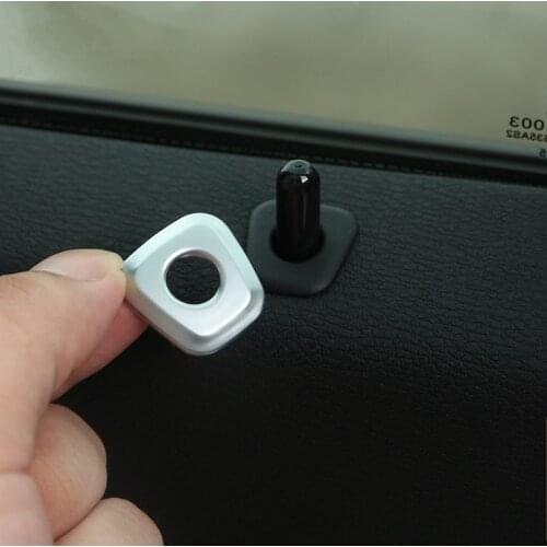 ABS 4pcs Car Door Lifting Covers Trim Sequins Decals For BMW X1 F48 2016-18 X2 F39 2018 Carbon Fiber Style