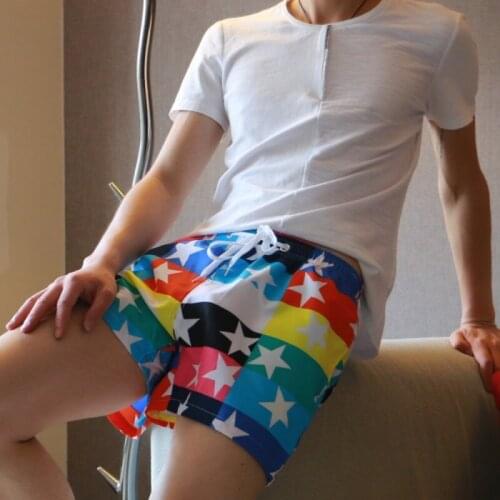 Quick Dry Shorts Beach Men Printed Surfing Beach Swimming Shorts Bermuda Surf Male Athletic Running Gym Short Man Breathable