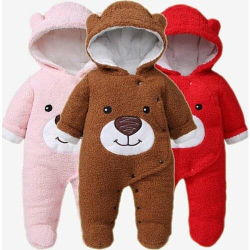 0~12 Month children clothing Baby Winter Snowsuit Bear Animal Sleep Bag Jumpsuit Newborn Romper Girl Boy clothes Toddler Coat
