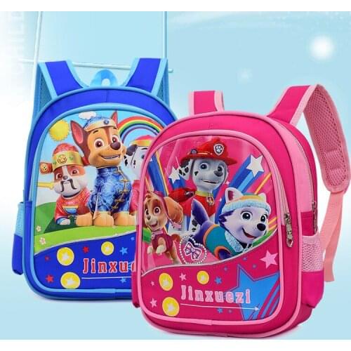 Paw Patrol Cartoon Bag Anime Children Kid Baby Backpack Skye Everest Marshall Chase Boys Girl Pat Patrouille Birthday Toy Gifts
