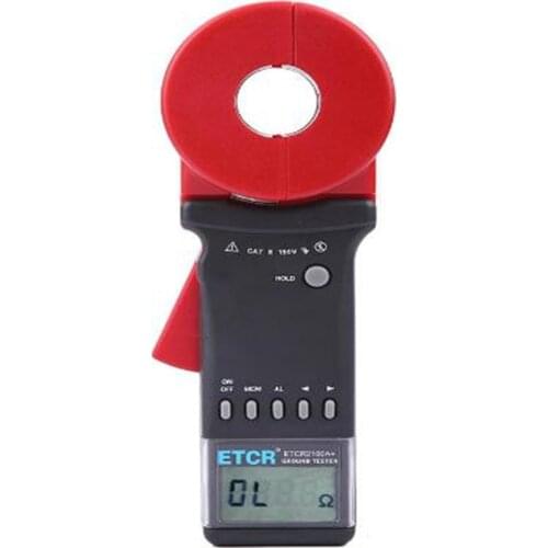 ETCR2100A+ Digital Clamp On Ground Earth Resistance Tester Meter / Clamp Earth Resistance Tester