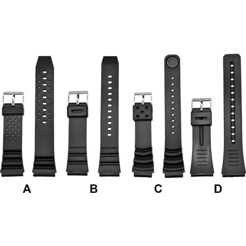 Gosear Fashion Adjustable PVC Resin Rubber PU Replacement Wristband Watch Band Strap for Casio G-Shock Watch Accessories