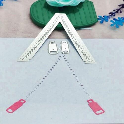 Zipper shape Metal Cutting Dies for DIY Scrapbooking Album Paper Cards Decorative Crafts Embossing Die Cuts