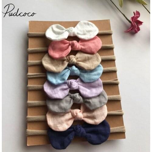 2018 Brand New 4Pcs/pack Princess Newborn Baby Girls Toddler Kids Bow Headband Flower Bowknot Crown Headband Hairband Cute Gifts