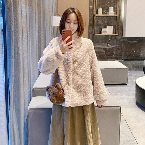 Coat Women Fur Coat Plush Jacket Womens Teddy Coat Female Coat Winter Womens Winter Sheepskin Coat New Coats Woman Winter 2021