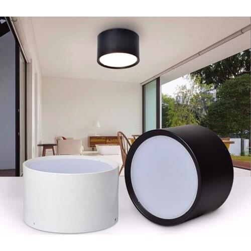 7W 12W 15W 18W 24W Surface Mounted Downlight 220V LED SPOT lighting Led ceiling down + Driver white body black body