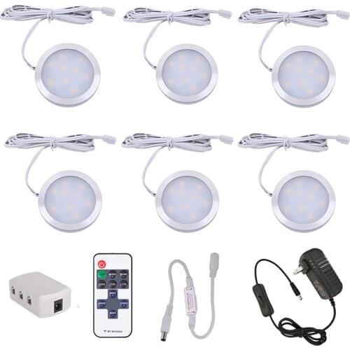 DC12V Remote Control Dimmable LED Under Cabinet Light Cabinet Closet Night Light for Wardrobe Cupboard Kitchen Wall Lamp