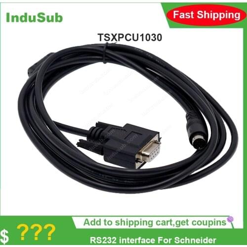 TSXPCU1030 For Schneider Modicon TSX PCU1030 Programming Cable RS232/RS485 PLC Programming cable TSX08PRGCAB