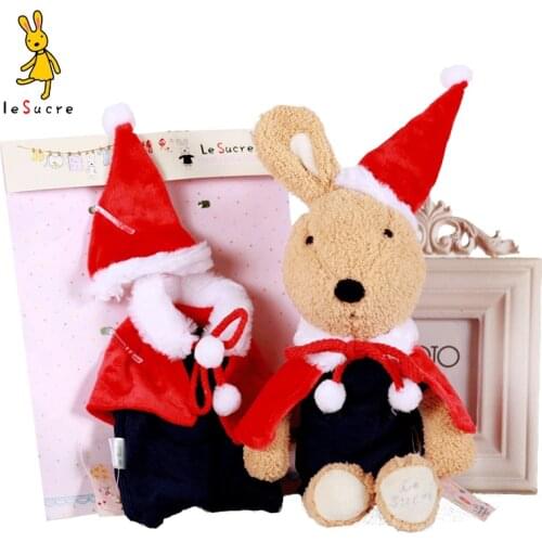 Christmas Style INS Plush Dolls Clothing Apparel Stuffed Animals Plush Rabbit Doll Clothing For 30CM Dolls