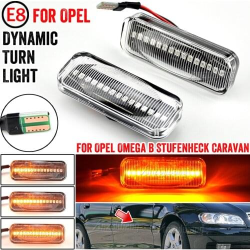 For Opel Omega B Stufenheck Caravan 1994-2003 Led Dynamic Turn Signal Light Side Fender Marker Sequential Blinker