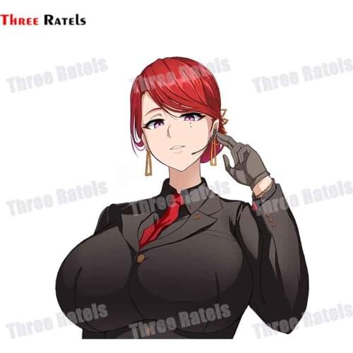 Three Ratels F676 Hongryeon Last Origin Bosom Funny Plentiful Full Chest Girl Sticker For Laptop Mobile Phone Auto Decal