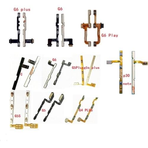 10Pcs/Lots Power on/off Volume Key Button Flex Cable Ribbon For Motorola Moto G5 G5S G6 E5 G4 Plus G7 G6 Play Repairs