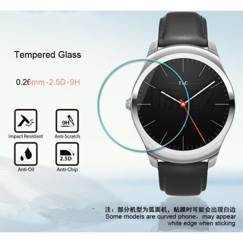 2 pcs 2.5D Watch Tempered Glass Screen Protector For Ticwatch 1 2 pro Protective Film