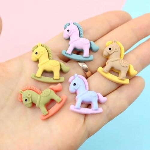 30Pcs Cartoon Bear/Dinosaur Animal Planar Resin Figurines DIY Craft Supplie Phone Shell Patch Arts Basteln Kids Hair Accessories